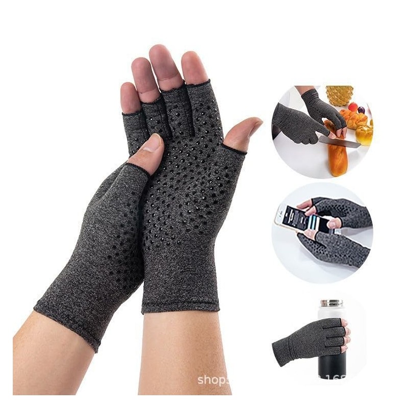 Worzwin Premium Bamboo Gloves, Compression Bamboo Arthritis Gloves for Women,