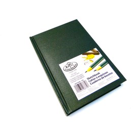 Royal & Langnickel Dark Green A5 Sketchbook Cartridge Drawing Paper - 220 Pages