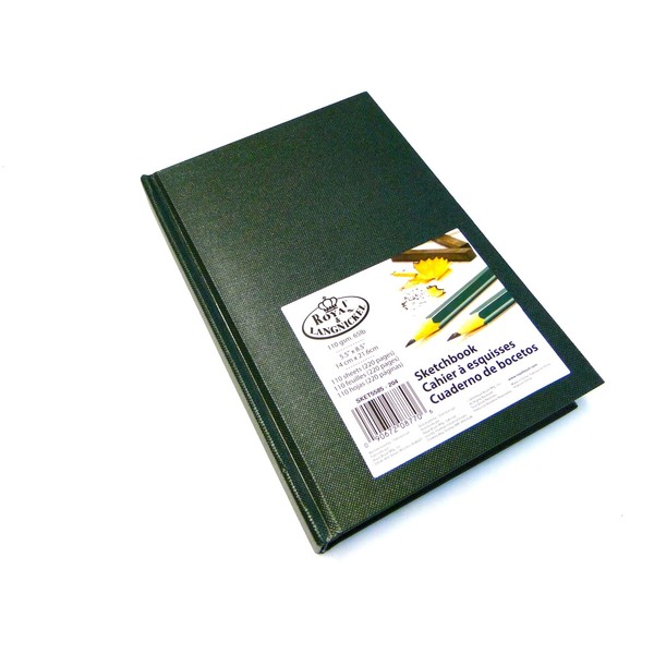 Royal & Langnickel Dark Green A5 Sketchbook Cartridge Drawing Paper