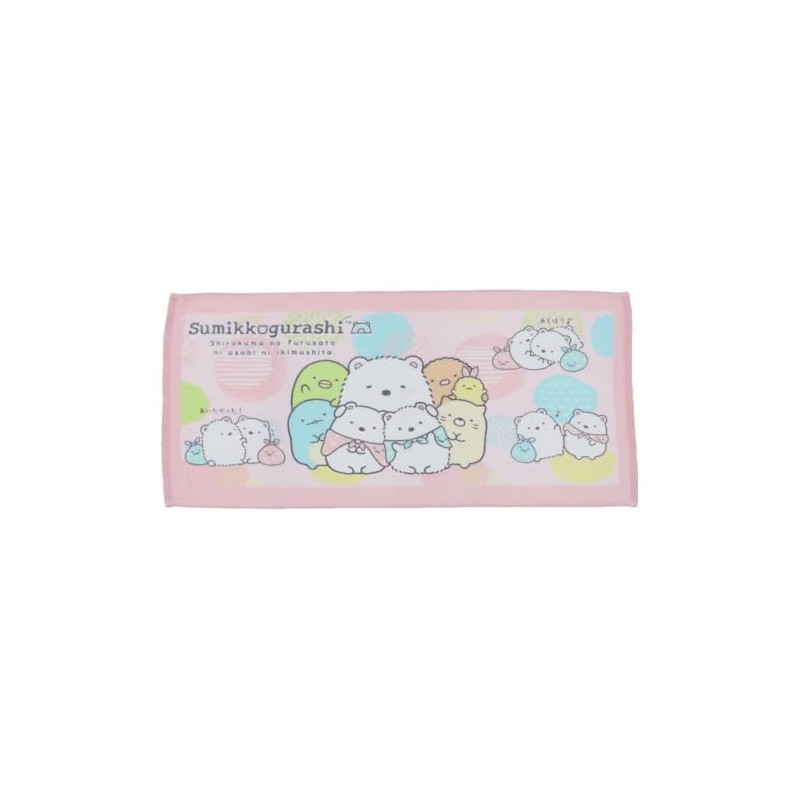 Face Towel (Sumikko Gurashi Shirokuma Hometown) Shirring Dye Print