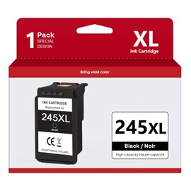 245xl Compatible Ink Cartridge Replacement for Canon 245XL PG245 for MX490 MX492 MG2522 TS3100 TS3122 TS3300 TS3322 TR4500 TR4520 TR4522 Printer (1 Black)