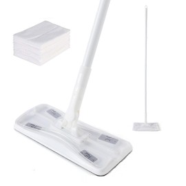 CLEANHOME Floor Wiper Main Body Flooring Wiper Floor Mop Cleaning 4 Tiers Pole Length Adjustable 15.7 - 47.2 inches (40 - 120 cm) Cloth Wiper Wiper Wet Wet Use Veranda Entryway Floor Window Floor