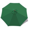 MASTERCANOPY Patio Umbrella 9 ft Replacement Canopy for 8 Ribs-Forest
