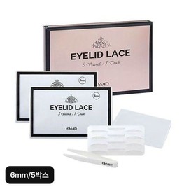 (NS Home Shopping) Holly Miko Double Eyelid Lace 6mm, 5 boxes + portable storage case + clip 28896646 / (NS홈쇼핑)홀리미코 쌍꺼풀레이스 6mm 5박스+휴대용보관함+집게28896646