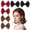 SXQLYH 6 Pieces Satin Bow Hair Clips, 3 Pairs Hair