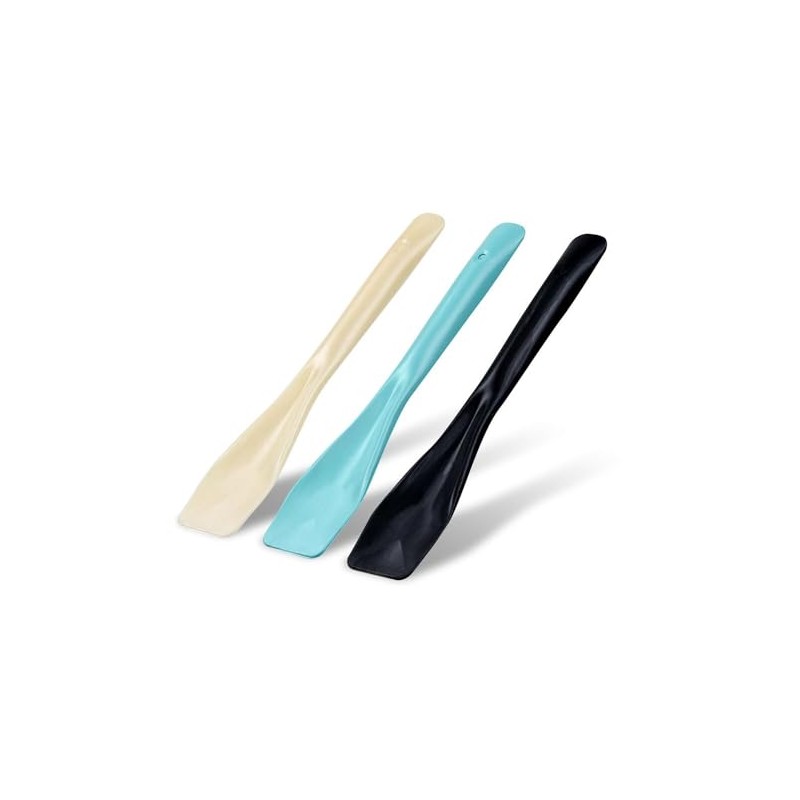 VEPATIM 100 Ice Cream Spoons Colourful Natural Fibre Composite 9.5