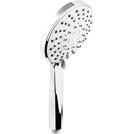 Cornat Campana TECB3413 Hand Shower Head Diameter 120 mm Chrome-Plated 5 Jet Types: Normal, Soft & Massage Jet, Anti-Limescale & Water-Saving Insert, Eco Shower Head for Shower and Bathtub