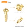 sourcing map Wood Screws M2.5 x 12mm Slotted Round Head
