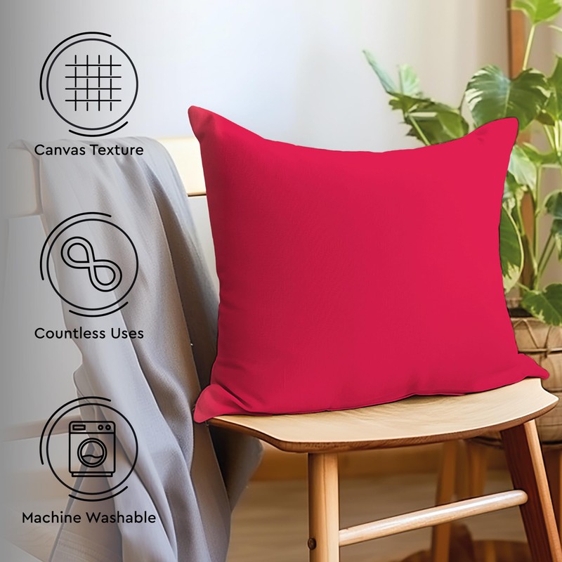 Encasa Homes Cushion Covers, 2 Pieces, 3 Sizes