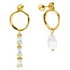 Purelei Elua Earrings, Silver, gold
