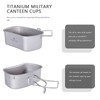 Boundless Voyage Titanium Military Canteen Outdoor Camping Hiking Water Bottle