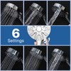 Properhome HS01 6-Way Pressure Boosting Hand Held Shower Head Round
