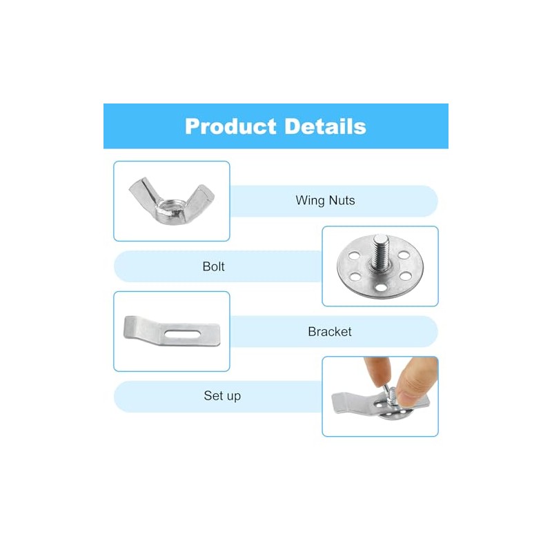Sink Clips Kit,Sink Mounting Kit Bracket,Undermount Sink Clip,Kitchen Sink Mounting