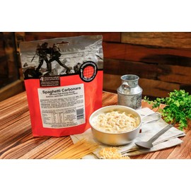 Spaghetti Carbonara | Freeze-Dried Camping & Hiking Food | Double Serving | 1000kcal Meal