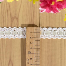 Anevous 5 Yards Lace Ribbon Lace Trim, Cotton Decorative Border Ribbons, Vintage Lace Border Decorative Ribbon, Lace Trim Decoration for Sewing, Crafts, Scrapbooking, Wedding Decoration, Apricot