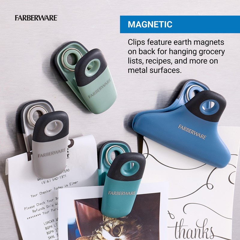 Farberware Professional Bag Clip, 5 piece set, Assorted