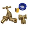 Garden Tap, Brass Outdoor Garden TAP with WALLPLATE Bracket 15MM