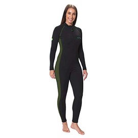 Women Stinger Suit Dive Skin UV Swimsuit +Pocket UPF50+ Chlorine Resistant Black L