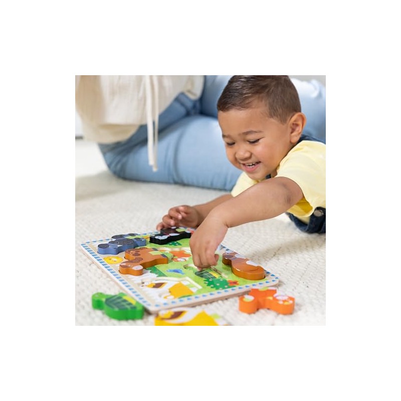 Melissa Doug - Pets Chunky Juego Puzzle con 8 Piezas,