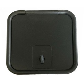 4-1/2" Back Hole BLACK Sewer Hose Hatch Cover 5000 Replacement for D&W Maxi-Tube