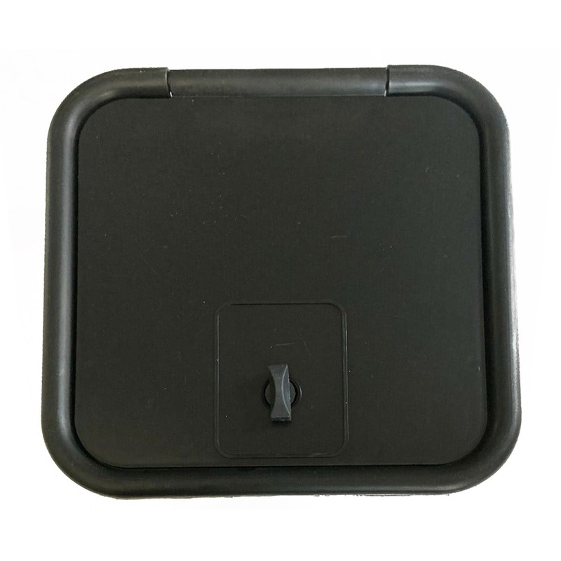 4-1/2" Back Hole BLACK Sewer Hose Hatch Cover 5000 Replacement