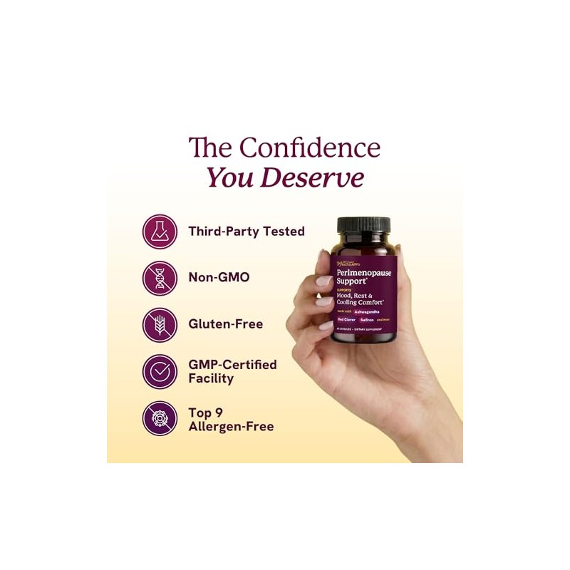 Perimenopause Support Supplement for Women – Hormonal Balance, Hot Flash