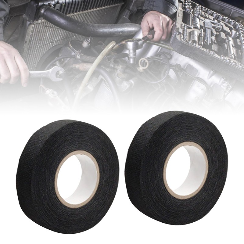 2Pcs Automotive Wiring Harness Tape Easy Tearing Noise Reduction Heat