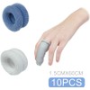 10 Pcs Blue Finger Bandage, First Aid Tublar Bandage Finger