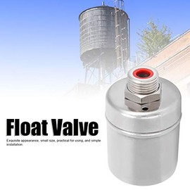 Válvula de bola flotante, válvula de bola flotante de 1/2 pulgada Válvula de control de nivel de acero inoxidable acero inoxidable para la torre del fregadero del tanque de agua