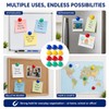 Fridge Magnets Strong Magnetic Buttons for Refrigerator 12Pcs