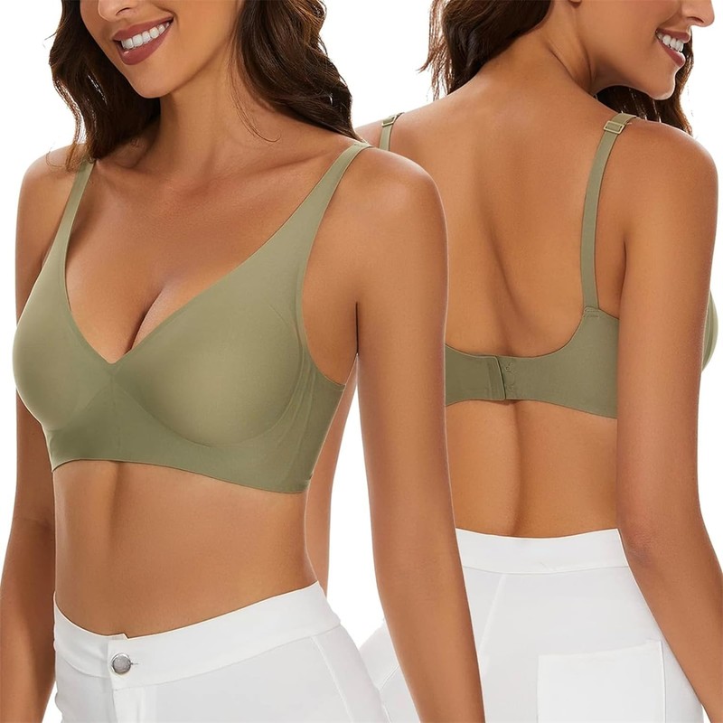 Ronronner Women's Bra, Comfort Bra, Removable Padded Bra, Seamless Full