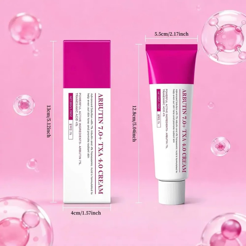 Crema Facial Arbutin 7% + Ácido Tranexámico 4% Crema De