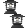 Davinci Lighting Edison Solar Outdoor Post Cap Lights - 4x4