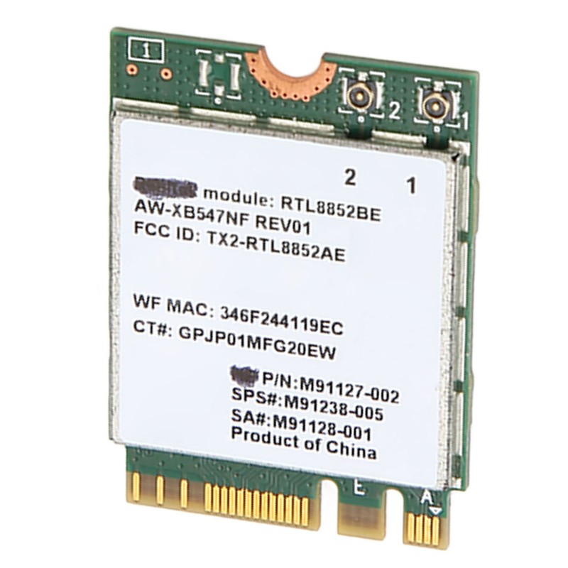 RTL8852BE Network Card 2.4G 5G Dual Band 1800Mbps Bluetooth 5.2