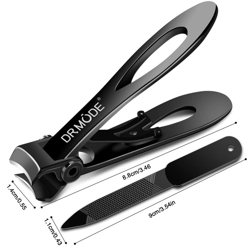 DRMODE Nail Clippers for Men Thick Nails - 16mm Wide