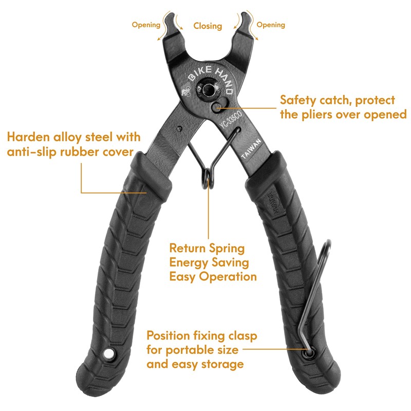 BIKEHAND Bike Bicycle Chain Master Link Pliers Tool - MTB