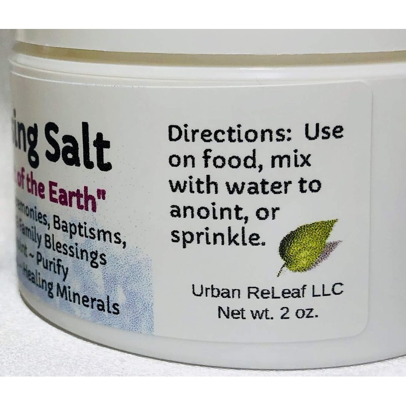 Urban ReLeaf Blessed Holy Dead Sea Salt from Israel for