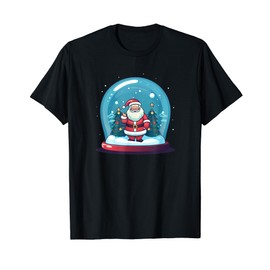 Cool Snow Globe with Santa Claus Costume T-Shirt