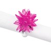 Fennco Styles Crystal Design Collection Napkin Rings - Set of