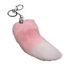 Haoyull Keychain,Large Foxes Tail Keychain Accessory Fashionable Faux Foxes Tail