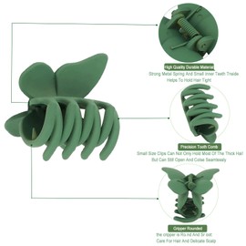 6PCS Matte Haarspangen Dicke, dünne, lockige, gerade, lange Haare, rutschfeste Haarklemmen, starker Halt, mittelgroße Haarklammern, kleine Haarspangen