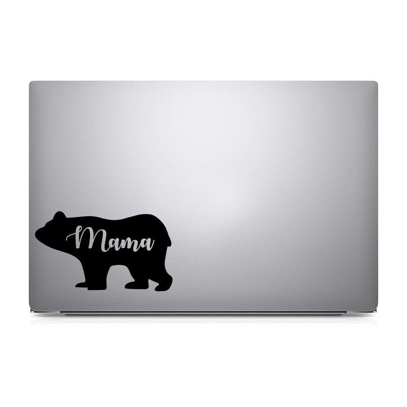 Bargain Max Decals Mama Bear Silhouette Decal Notebook Car Laptop