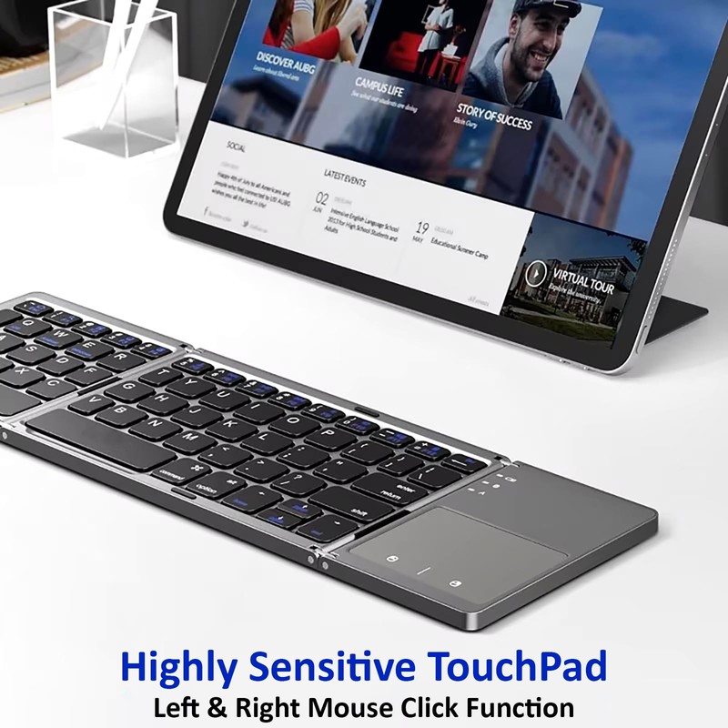 Tek Styz Slim Foldable Wireless Keyboard Compatible with HMD Vibe
