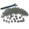 ZDingTech 50pcs 1/4-20 Acorn Cap Nuts,1/4-20 Cap Nuts,Acorn Hex Cap