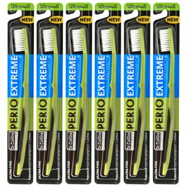 Dr. Collins Perio Extreme Toothbrush, (Colors Vary) (Pack of 6)