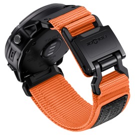 Bandletic Compatible with Garmin Fenix 7X 6X Pro/Fenix 8 51mm/5X Plus/3 HR Strap, 26mm Quick Fit Nylon Strap with Magnetic Fidlock V-Buckle for Garmin Epix/Tactix/Descent/Enduro/Instinct 2X/Quatix 3