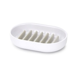 Joseph Joseph Quick-Drain Soap Dish Holder for Bathroom and Kitchen, White, One Size