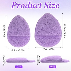 6 Stück Gesicht Peeling Schwamm,Wiederverwendbar Abschminkpads Waschbar,Sanfter Gesichtsschwamm,Gesichtsreinigung Wattepads,für Gesichtsreinigung Massage Porenpeeling Maske Make-up