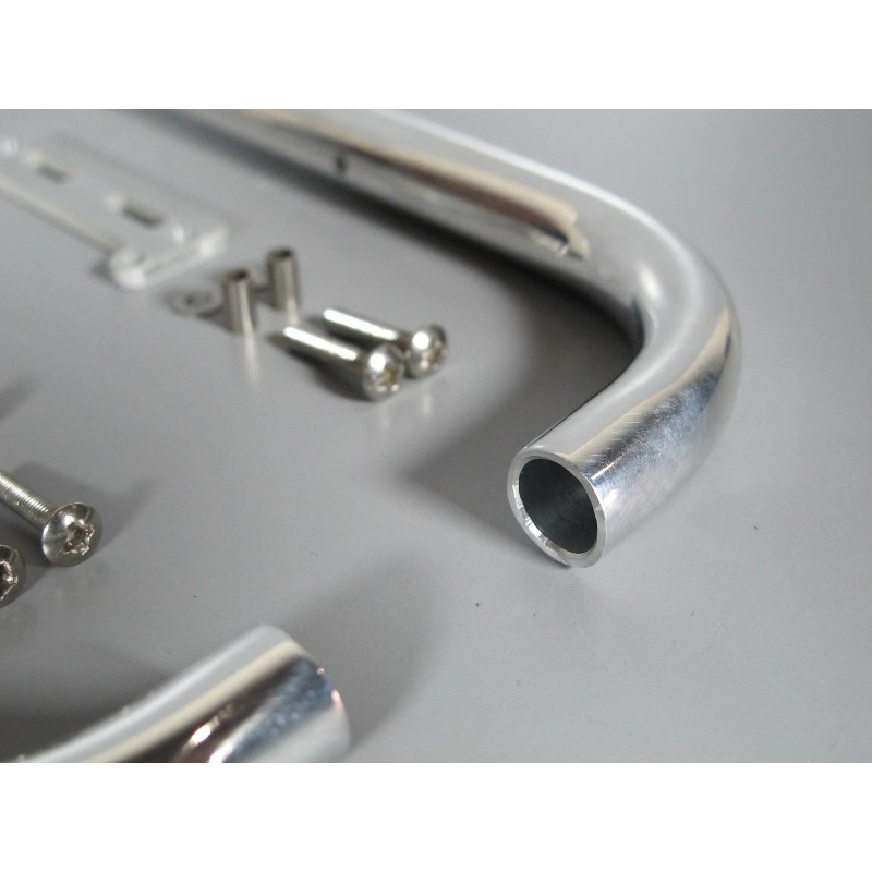 JP Garage L&R Exhaust Pipe Stack + Mounting Plate Tamiya