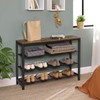 VASAGLE 4 Tier Shoe Rack, Shoe Organizer for Closet, Entryway,